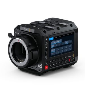 Blackmagic Design PYXIS 6K EF full-frame digital film camera with compact box-style body, EF lens mount, and professional cinematic design