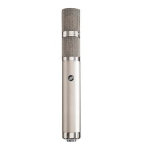Warm Audio WA-CX24 stereo tube condenser microphone with dual gold-capsule design and vintage-style housing