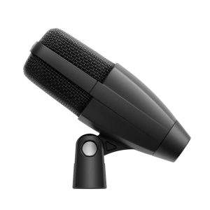 Sennheiser-md-421-kompakt-microphone Sennheiser MD 421 Kompakt dynamic microphone with sleek black body, compact design, and durable grille for professional studio and broadcast use