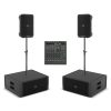 Mackie Thump GO Dual Portable PA System – 2 Thump GO Speakers, 2 ThumpSUB GO Subwoofers, ProFX10 GO Mixer, 2 Mounting Poles & 2 FREE Carry Bags
