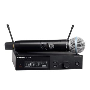 shure-xlxd24-beta-58-handheld-mircophone-system SLXD Series Wireless System with Beta58 Handheld Transmitter and SLXD4 Wireless Receiver