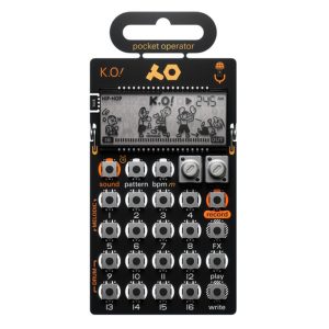teenage-engineering-po-33-ko Teenage Engineering PO-33 K.O! micro sampler Pocket Operator with compact handheld design