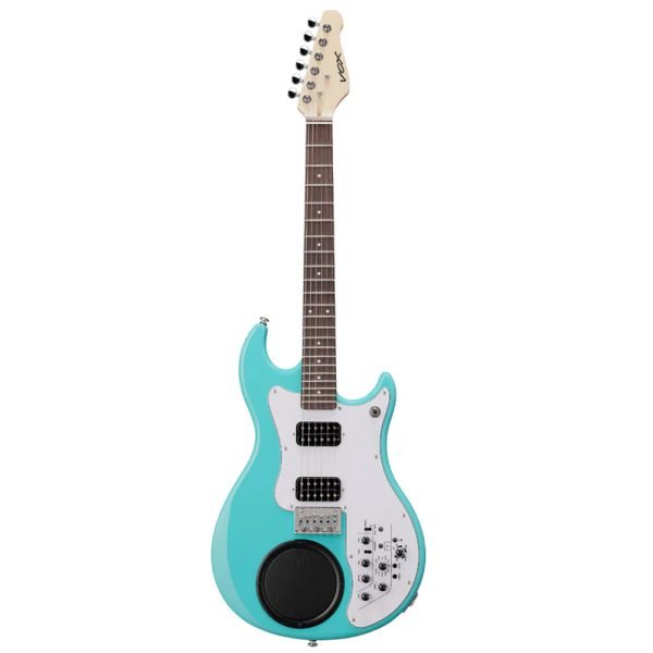 vox-apc2-electric-guitar-with-built-in-amp-aqua-green travel electric guitar with built in amps