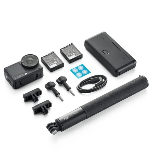 dji-osmo-action-6-adventure-combo 4K Waterproof Action Camera with 1/1.1" Sensor, Variable Aperture, OsmoAudio, and 50GB Storage