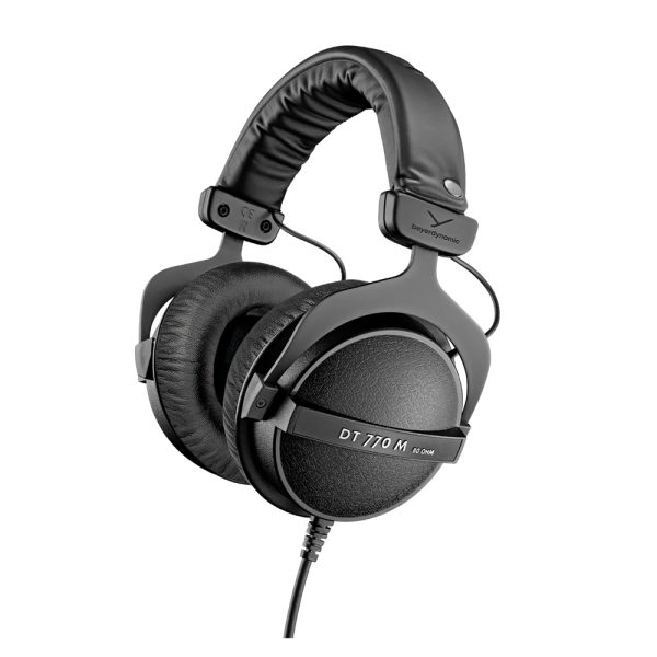 beyerdynamic-dt-770-m-80-ohm-monitor-headphones Closed Diffuse Field Headphone with Straight Single-sided Cable, Volume Control, 35 dBA Isolation
