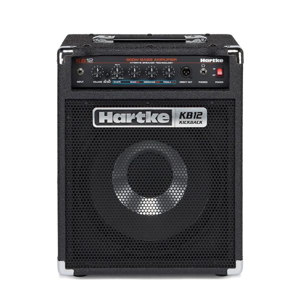 500W 1x12" Bass Guitar Amplifier Combo with Paper/Aluminum Speaker Cone, Neodymium Magnet, Plywood Cabinet, 3-band EQ, Shape Control, and Balanced XLR Output