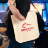 City Music Tote Bag – Reusable Everyday Carry Bag