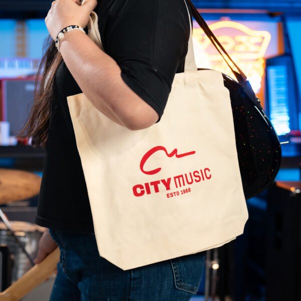 City Music Tote Bag – Reusable Everyday Carry Bag