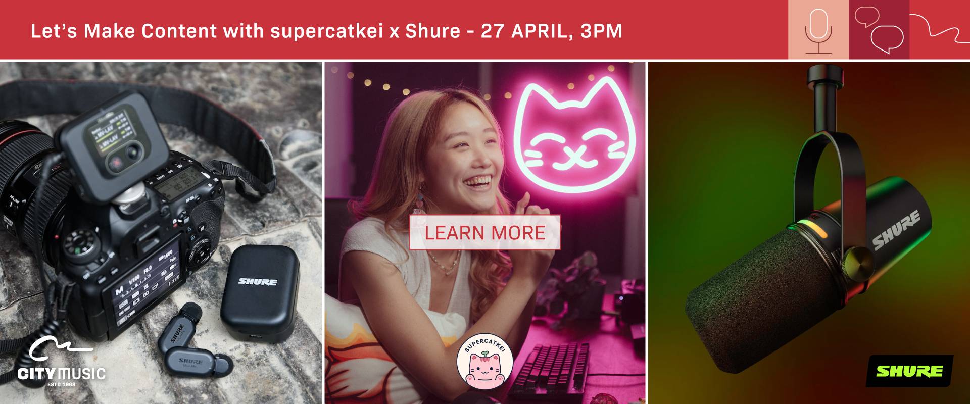 Let's Make Content with supercatkei x Shure